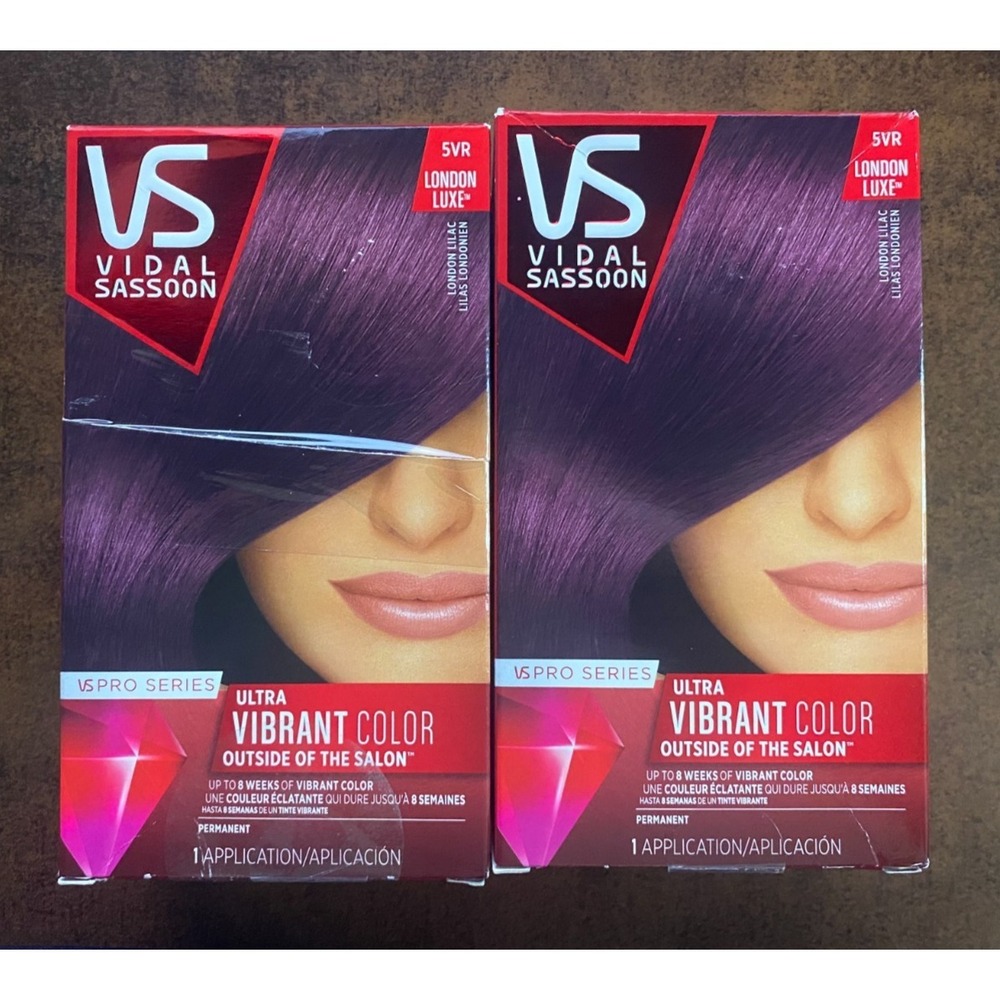 2 NIB Vidal Sassoon Pro Series Home Hair Color 5VR London Lilac